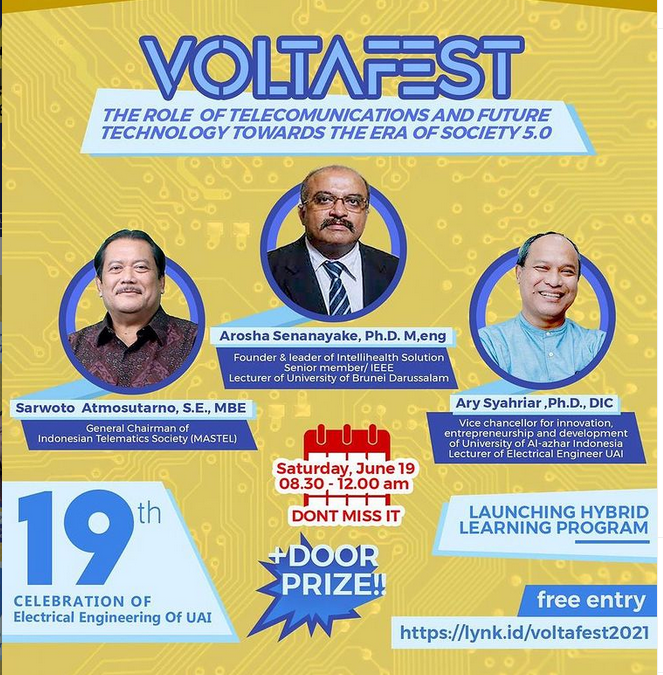 Voltafest 2021 dan Launching Kelas Karyawan Hybrid Learning Teknik Elektro