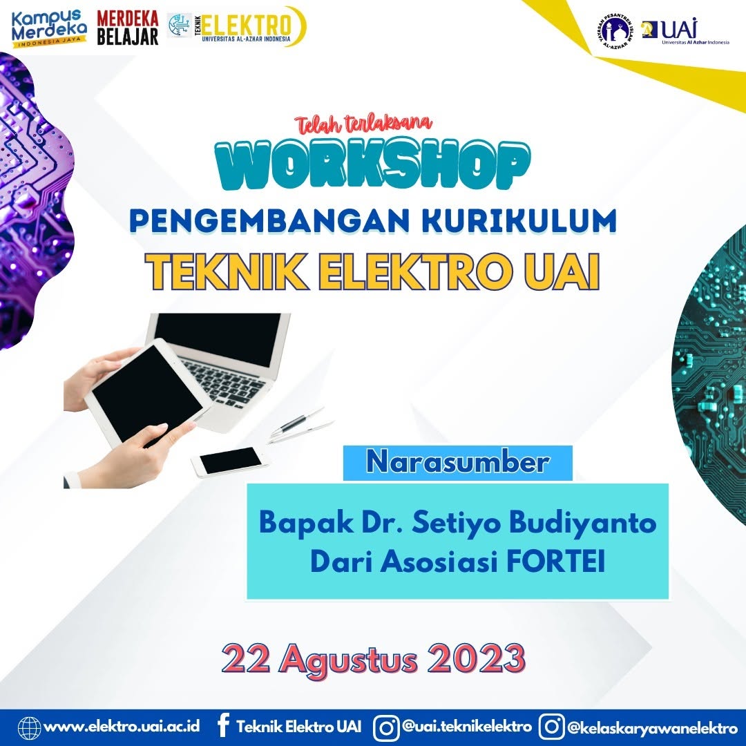 Workshop Pengembangan Kurikulum Teknik Elektro UAI Bersama FORTEI