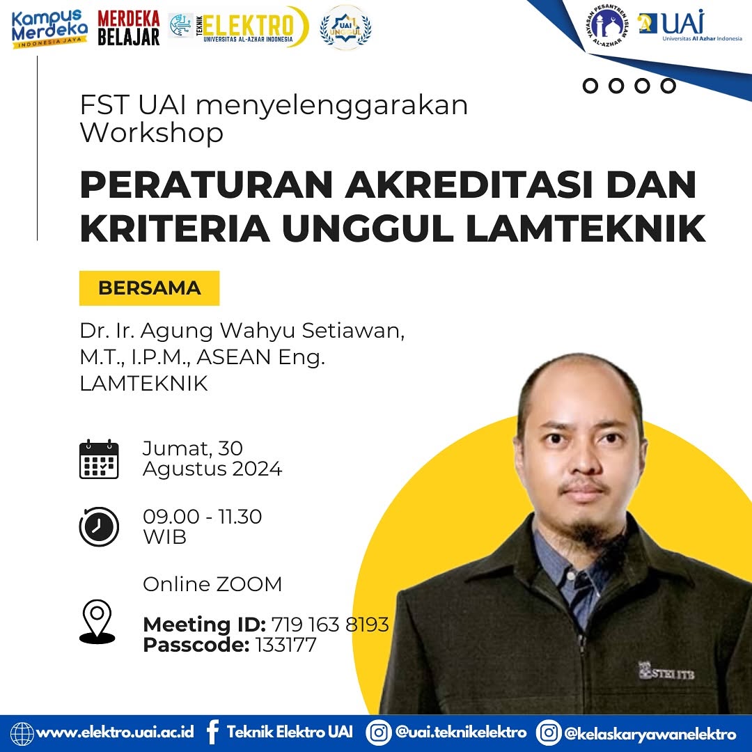 Workshop Eksklusif FST: Peraturan Akreditasi dan Kriteria Unggul LAMTEKNIK